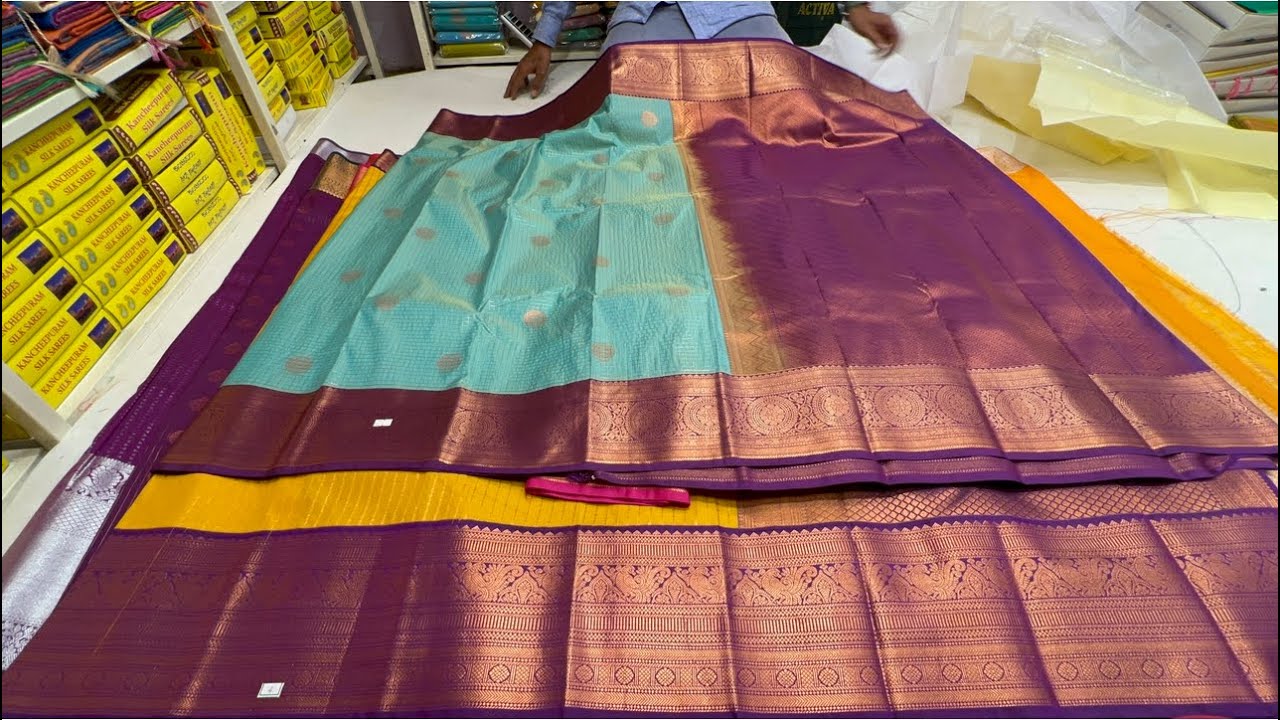 Chickpet Bangalore wholesale Silk sarees||Kasthuri silks||Single saree courier available