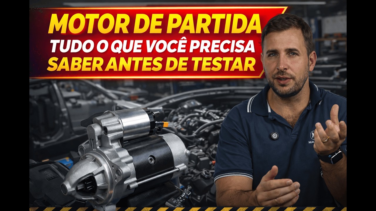 Não bate Arranque? Como testar Motor de Partida de maneira SIMPLES + Esquema elétrico