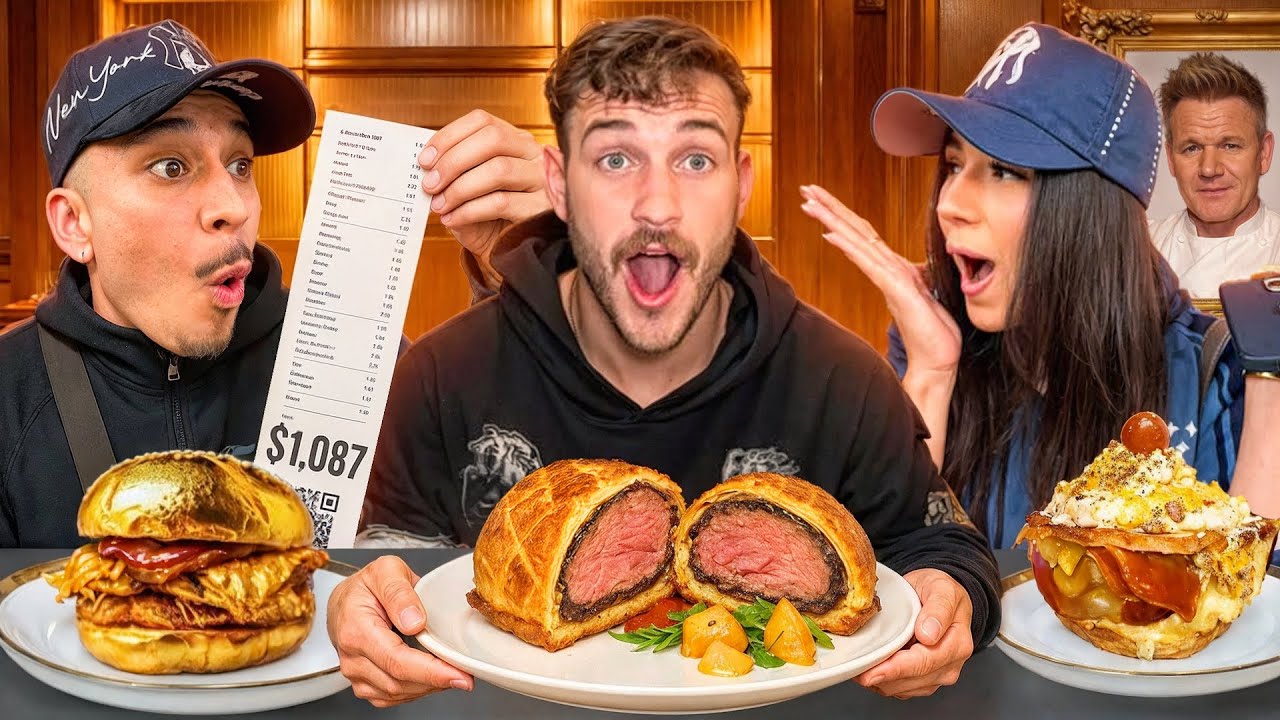 We tasted the MOST expensive Gordon Ramsey Steak items! (Shocking)