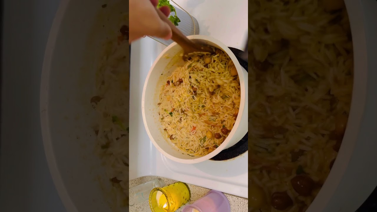 Chana Pulao #chickpeasrice #lunchboxrecipe #onepotmeal #indianfood #vegan #easyindianrecipe