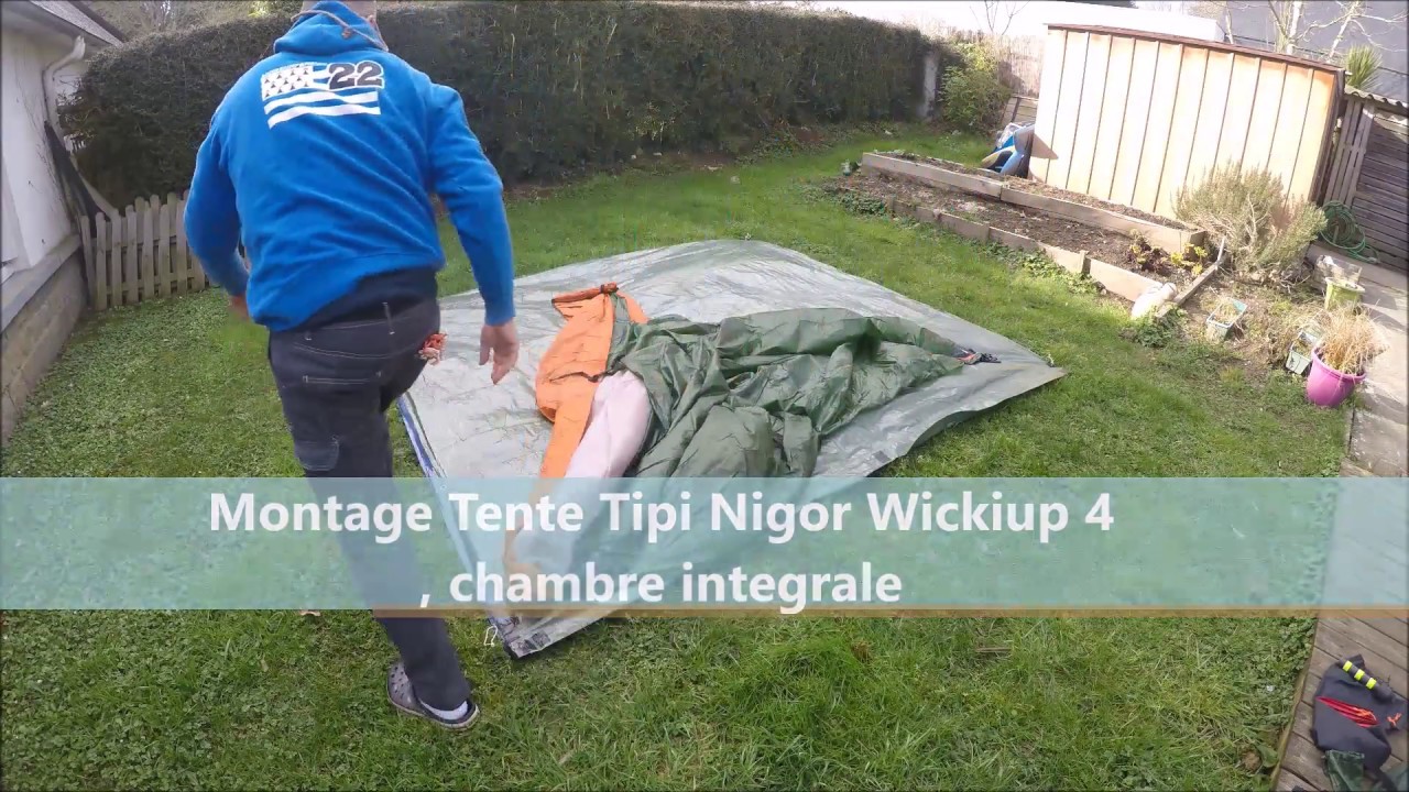 Montage Tipi Wickiup 4 Nigor