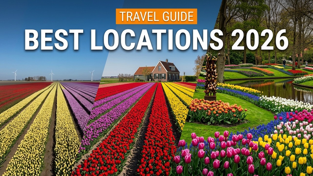 Netherlands is HOME to the most AMAZING tulip fields