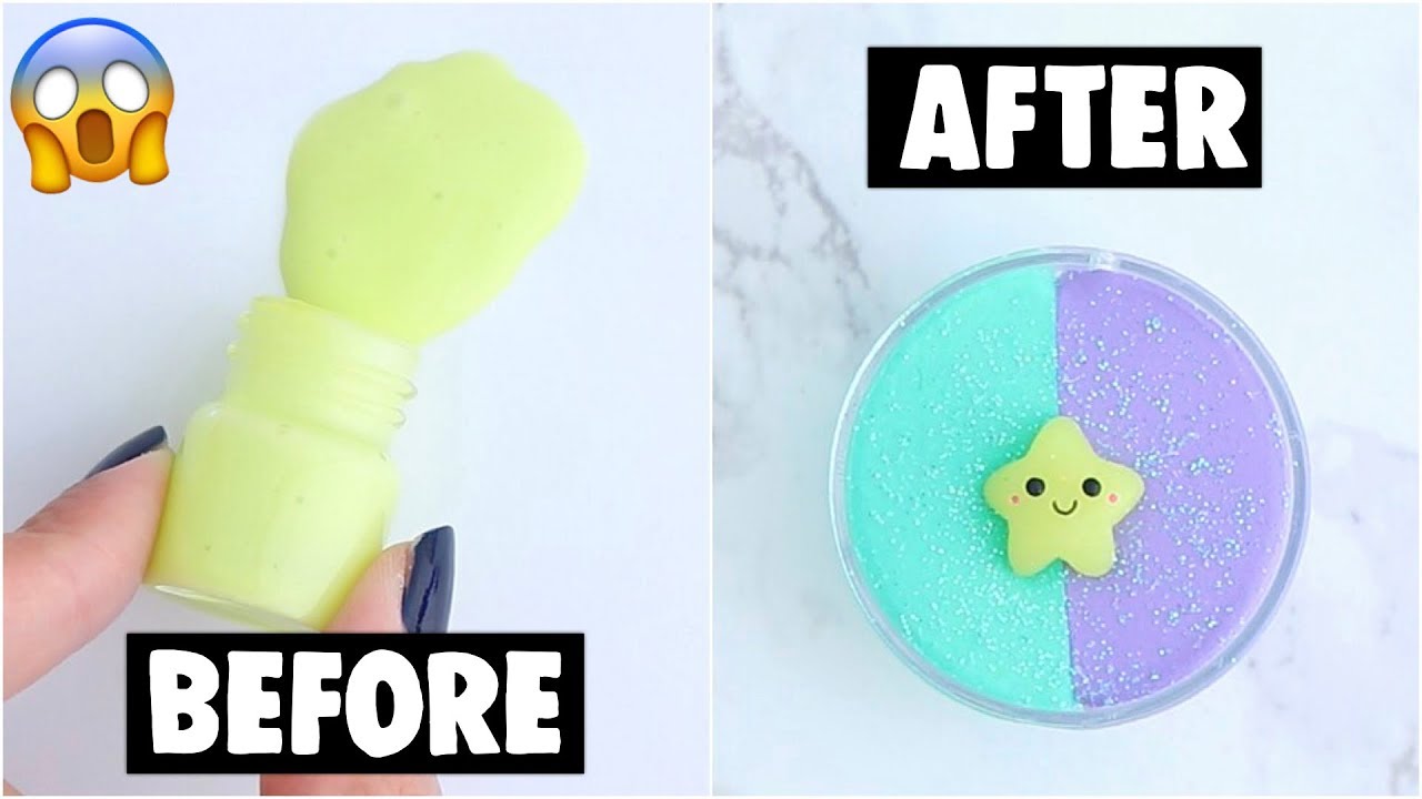 EXTREME MINIATURE SLIME MAKEOVERS CHALLENGE *fixing my old mini slimes*