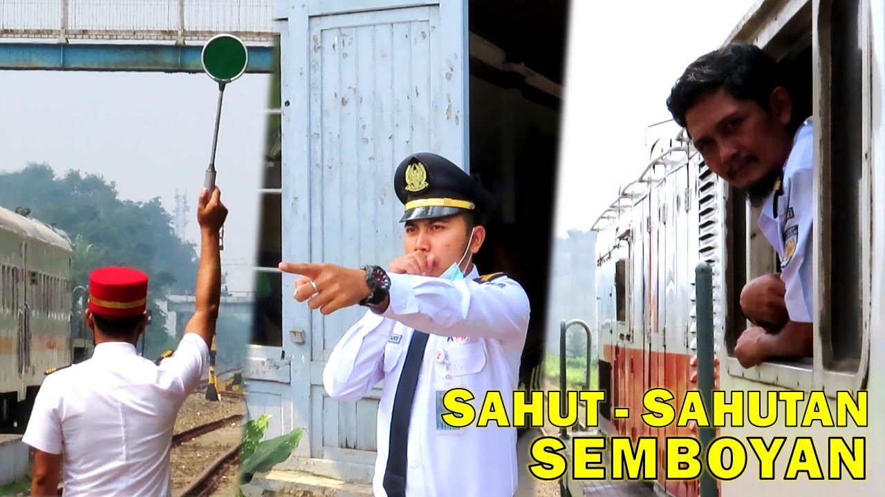 Aksi Masinis Kondektur PPKA - Sahut Sahutan Semboyan 40, 41, dan 35 ~ Kereta Api Jakarta - Bandung