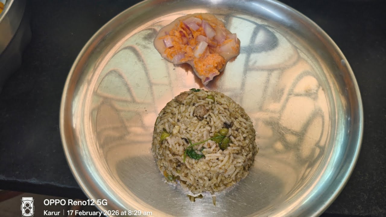 மணம் மற்றும் சுவையான புதினா புலாவ்|Kids lunch box recipe| flavourful and tasty Mint pulao|