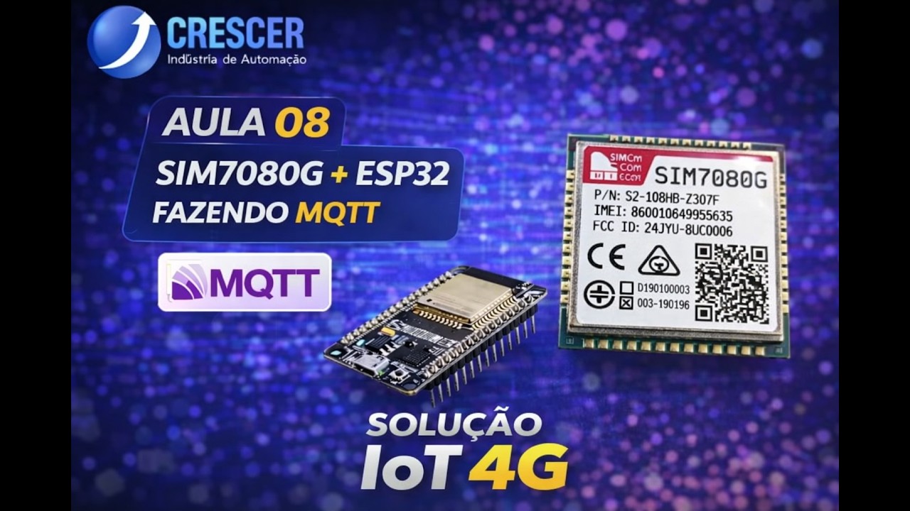 ESP32 + SIM7080G +  MQTT + 4G | ALTERNATIVA MUITO SEMELHANTE AO SIM800, mas para 4G
