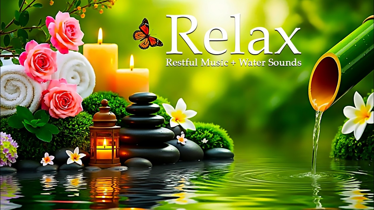 Relaxing Music with Gentle Water Sounds 🌿 Calm Mind, Heal Stress, Sleep Deep