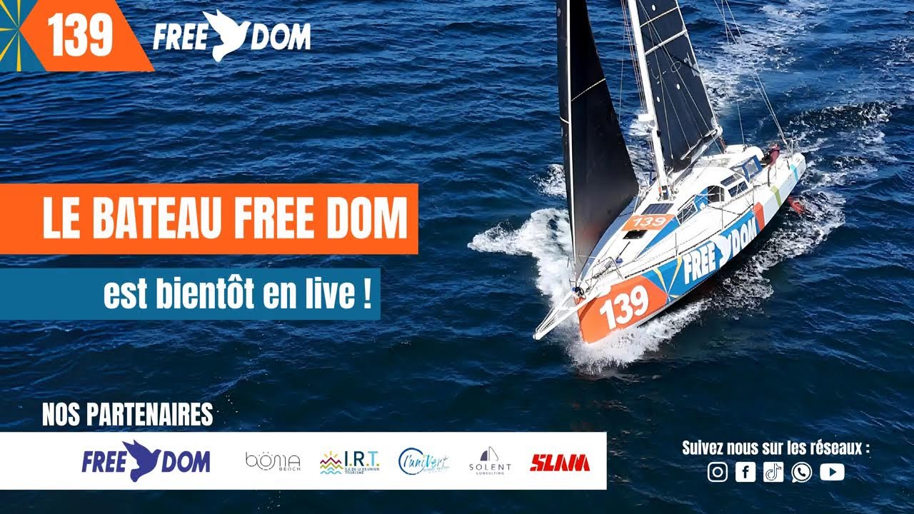 [ Replay ] Départ Globe40 - Bateau Free Dom