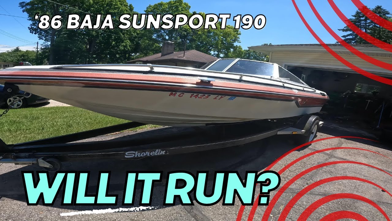 Bringing a 1986 BAJA SUNSPORT back to LIFE | 350 CI mercruiser alpha 1 | part 1