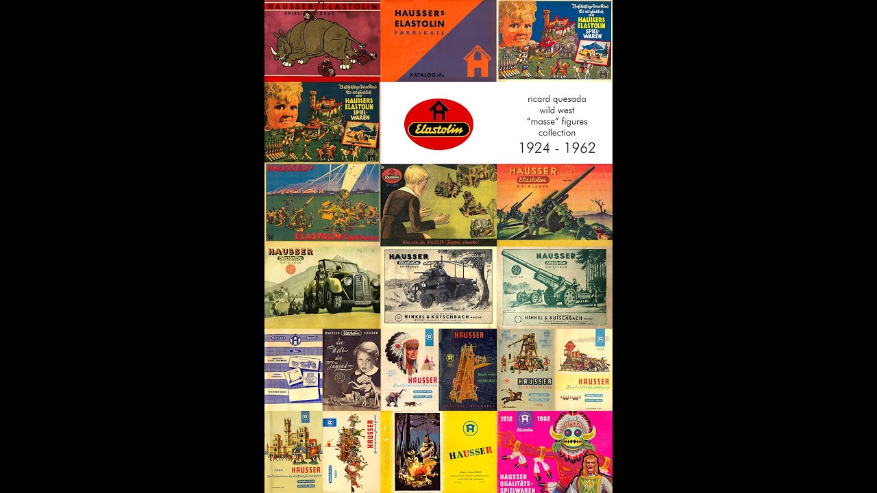 Elastolin wild west masse figures from 1924 to 1962, &copy; ricard quesada - rqa