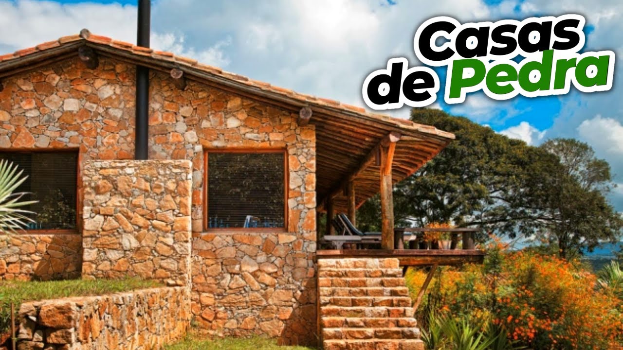 25 CASAS DE PEDRAS ESTILO RUSTICO AO MODERNO