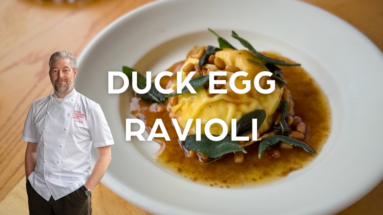 Duck Egg Ravioli - Michelin