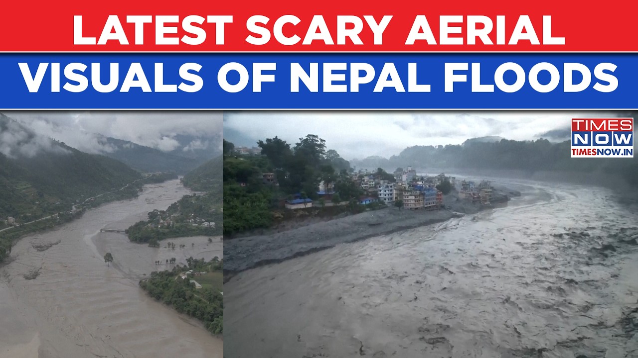 Nepal Flood Horror: Latest Scary Aerial Visuals Emerge As Second Deluge Scares Kathmandu | Watch