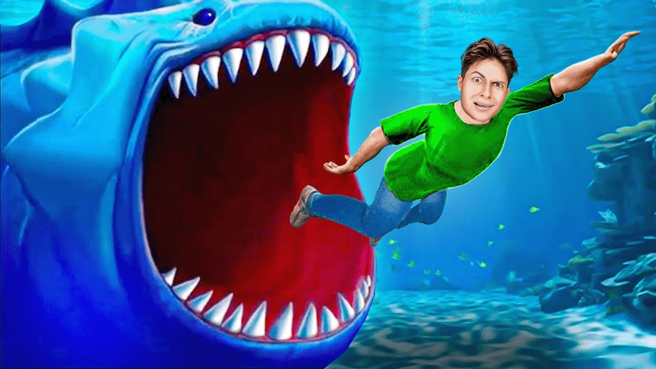 LE REQUIN LE PLUS GROS DU MONDE VEUT ME MANGER...