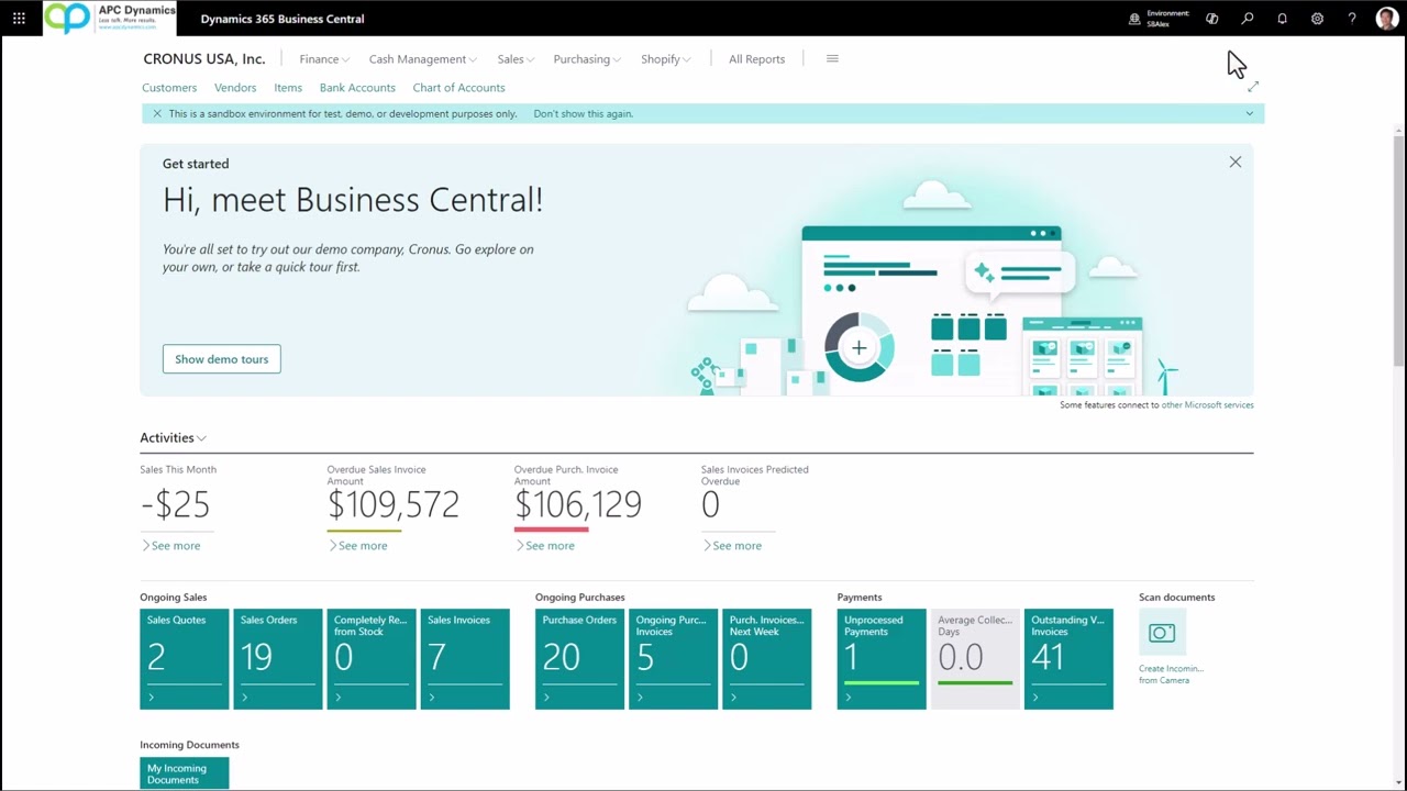Entering Vendors, Purchase Orders, and Purchase Returns/Credits in Dynamics 365 Business Central