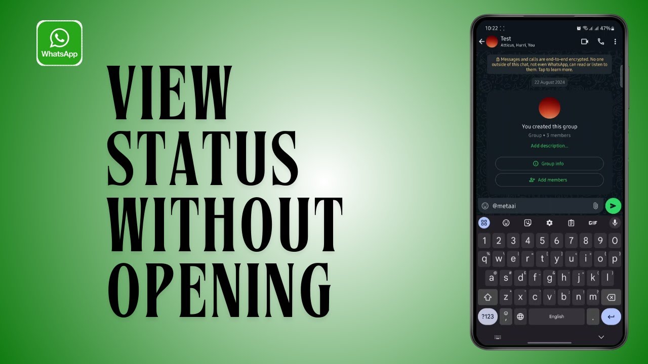 How To View WhatsApp Status WITHOUT Opening