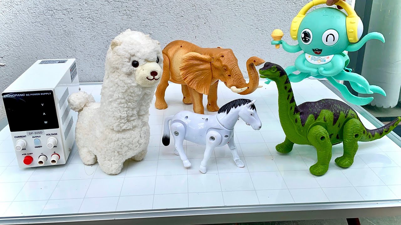I Applied HIGH VOLTAGE to Electric Toys, camel, octopus, elephant, horse