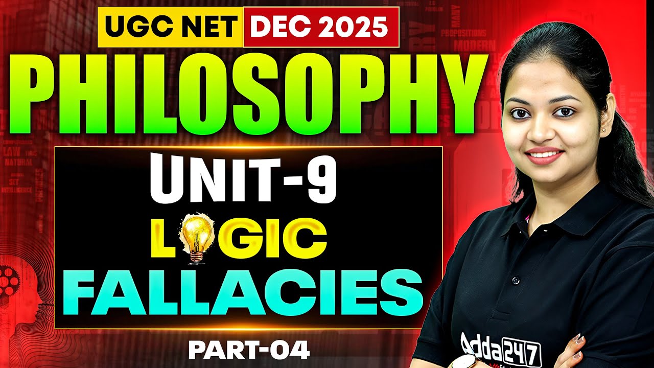 UGC NET Philosophy | UGC NET Philosophy Unit 9 Logic By Tejasvi Mam