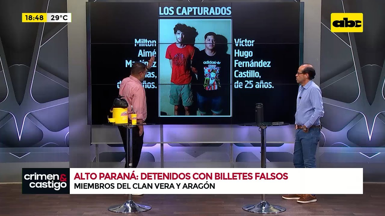Aprehenden con billetes falsos al hijo de uno de los hermanos del clan Vera y Aragón