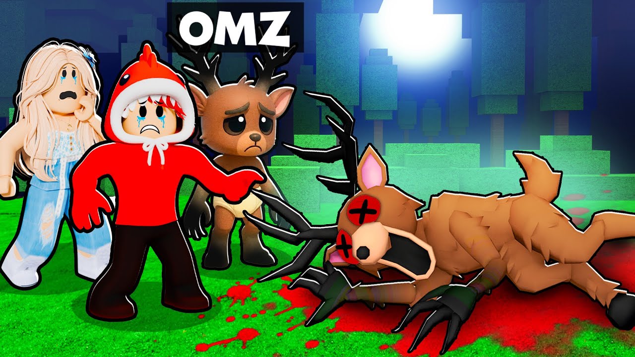 I Pretended to be BABY DEER MONSTER In 99 Nights In The Forest! (Roblox)