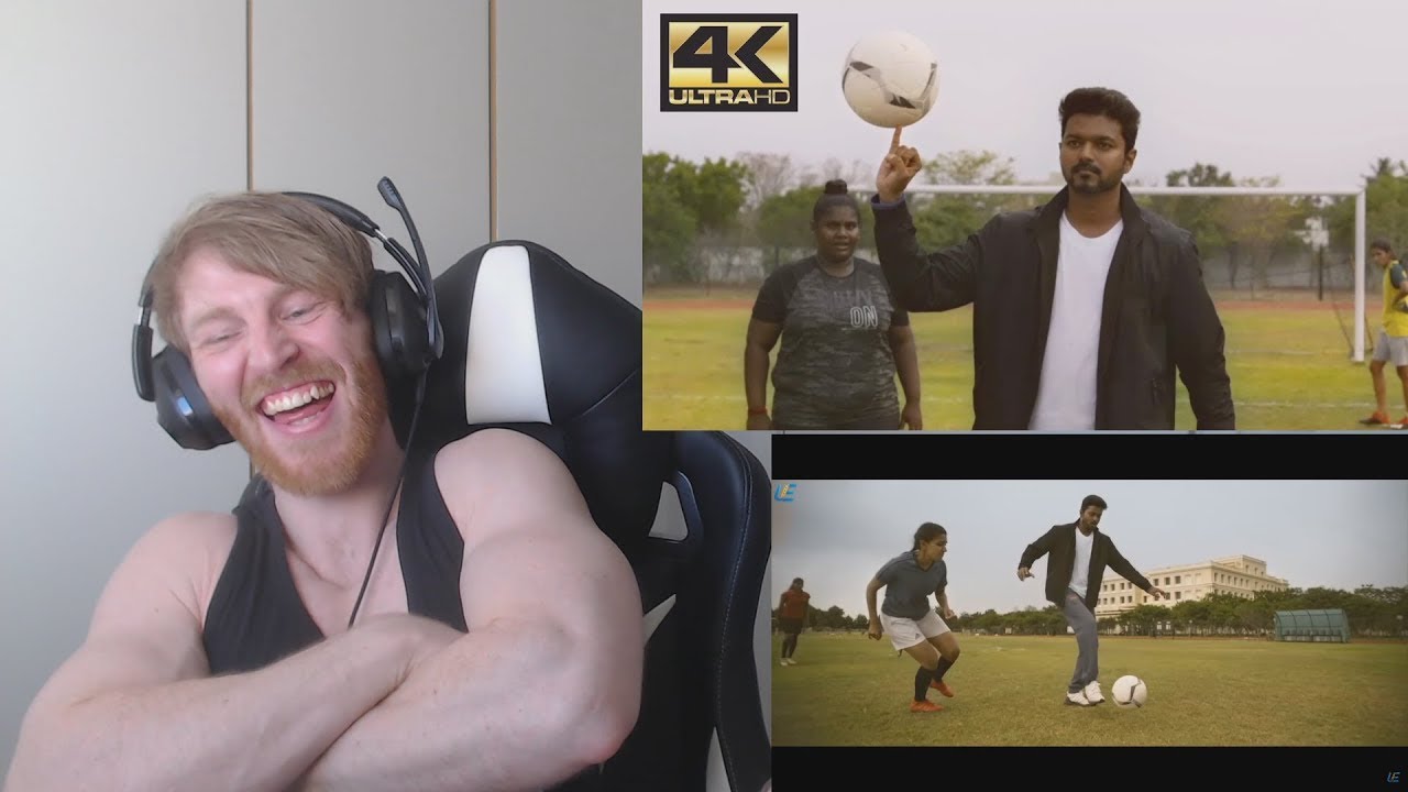 Bigil Bet Match Scene • Reaction By Foreigner - Thalapathy Vijay