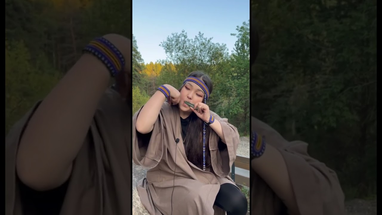 The Northern technique of playing the harp #jawharp #aina #nature #soundsofnature #healingmusic