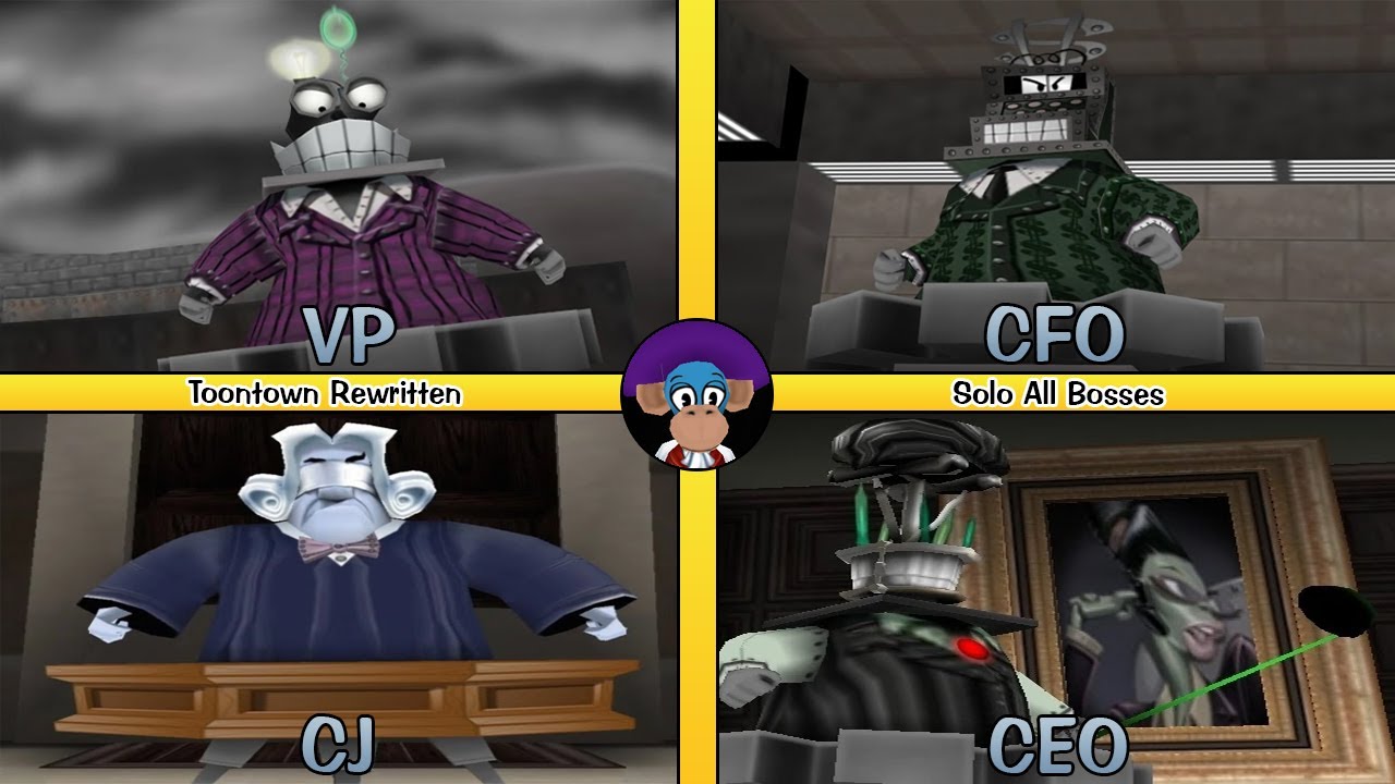 Toontown Rewritten - Solo All Bosses (Back to Back)