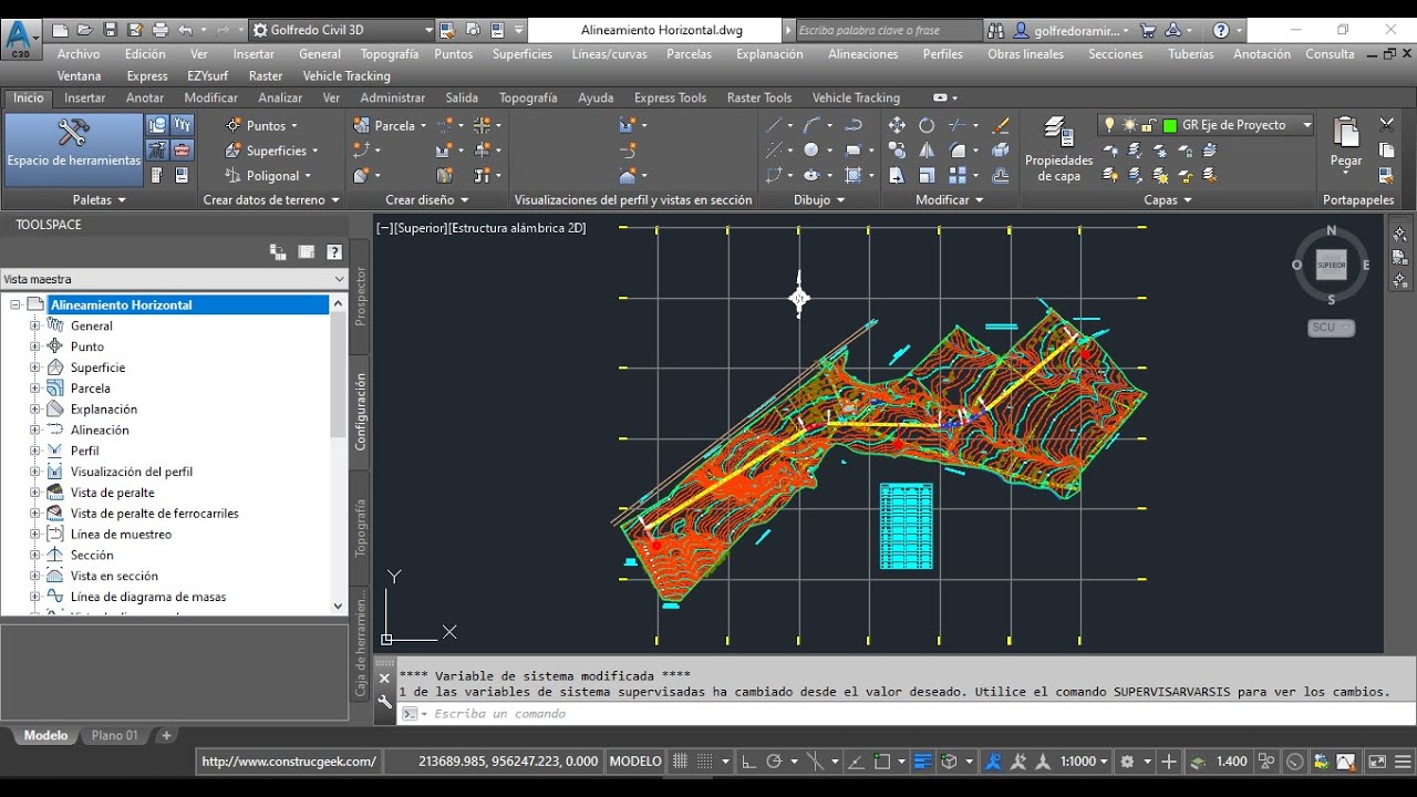 Civil 3D-Crear Alineamiento Horizontal