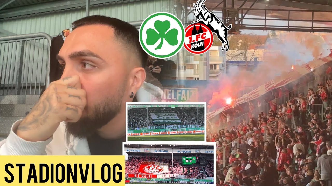 Bomben Stimmung ! 🔥 FC Köln verpasst die Tabellen spitze ! SpVgg Fürth VS FC Köln StadionVlog! ☘️