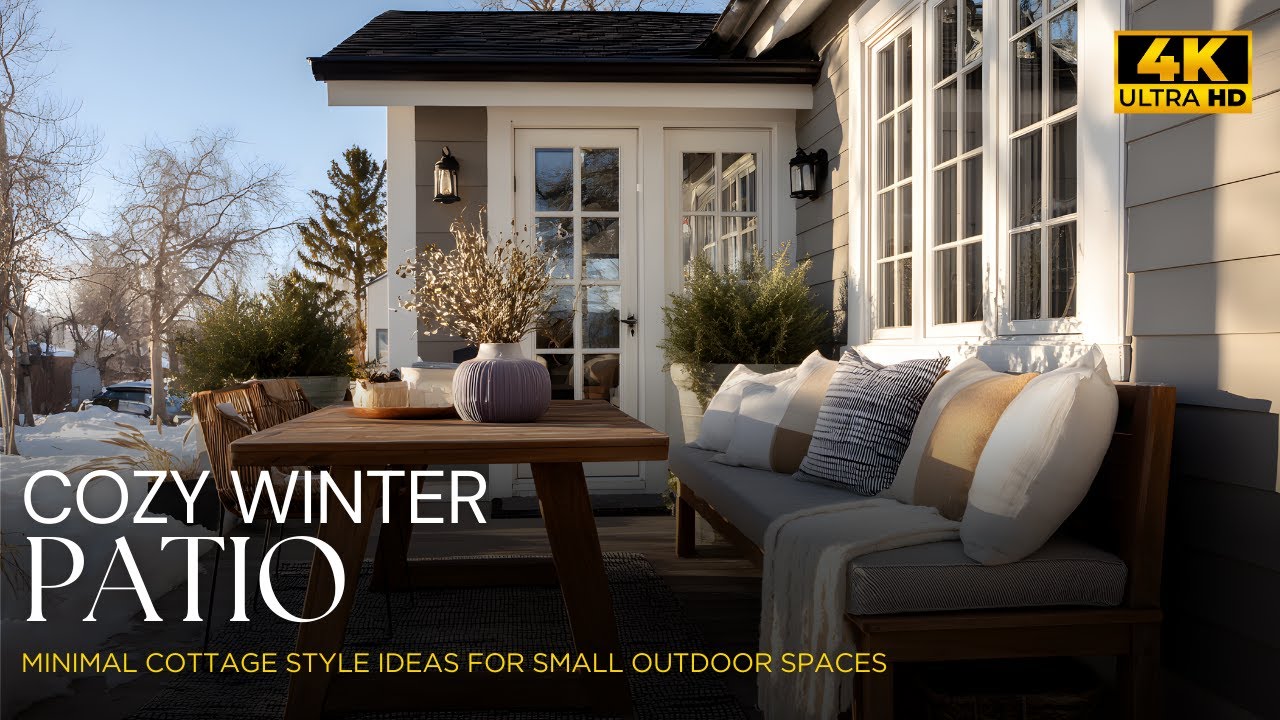 Cozy Winter Patio Ideas for Small Spaces | Minimal Cottage Style