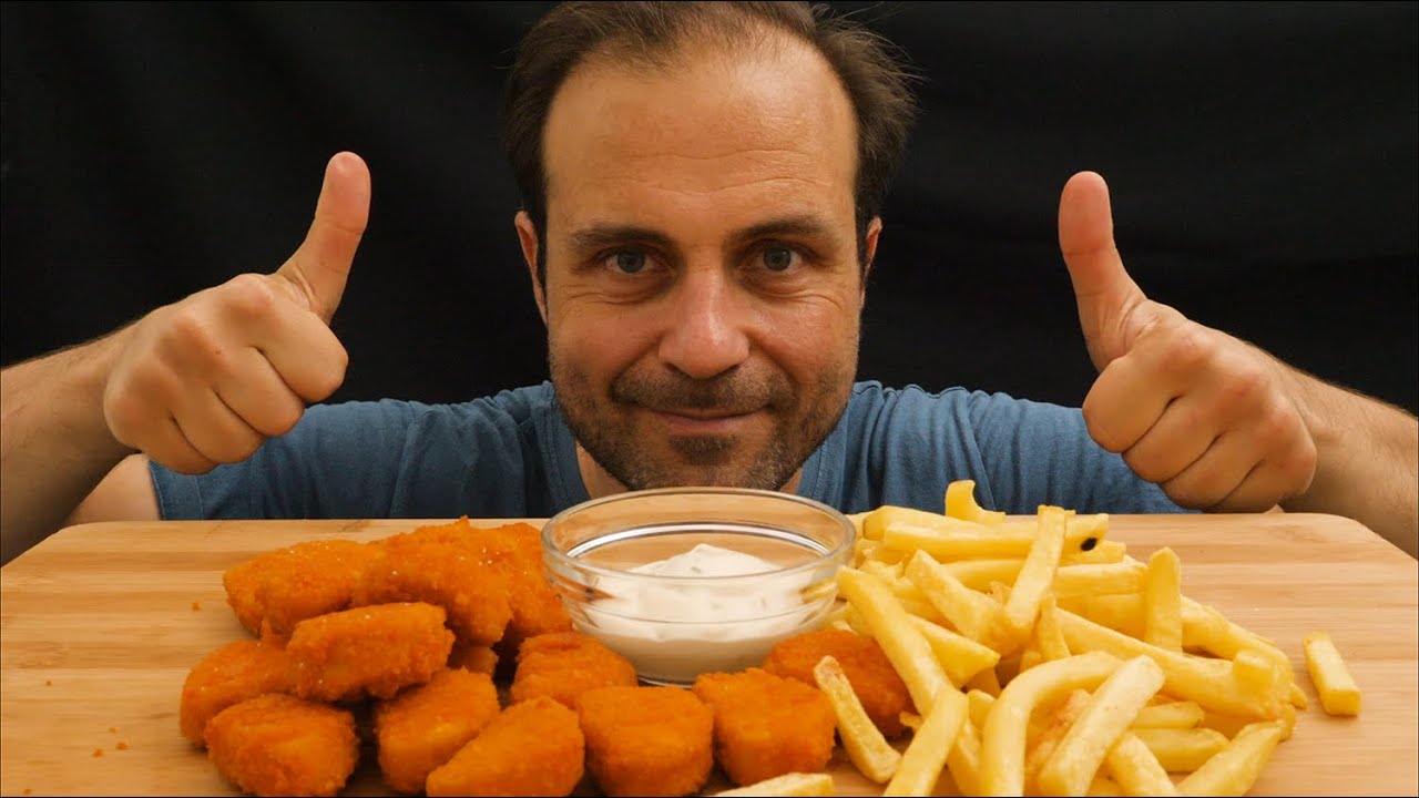 chicken nuggets mukbangs ASMR  eating sound