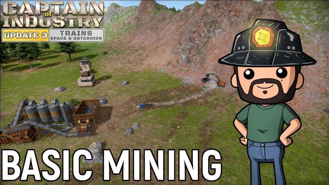 Basic Mining, iron ore and limestone | Captain of Industry | Ep 2