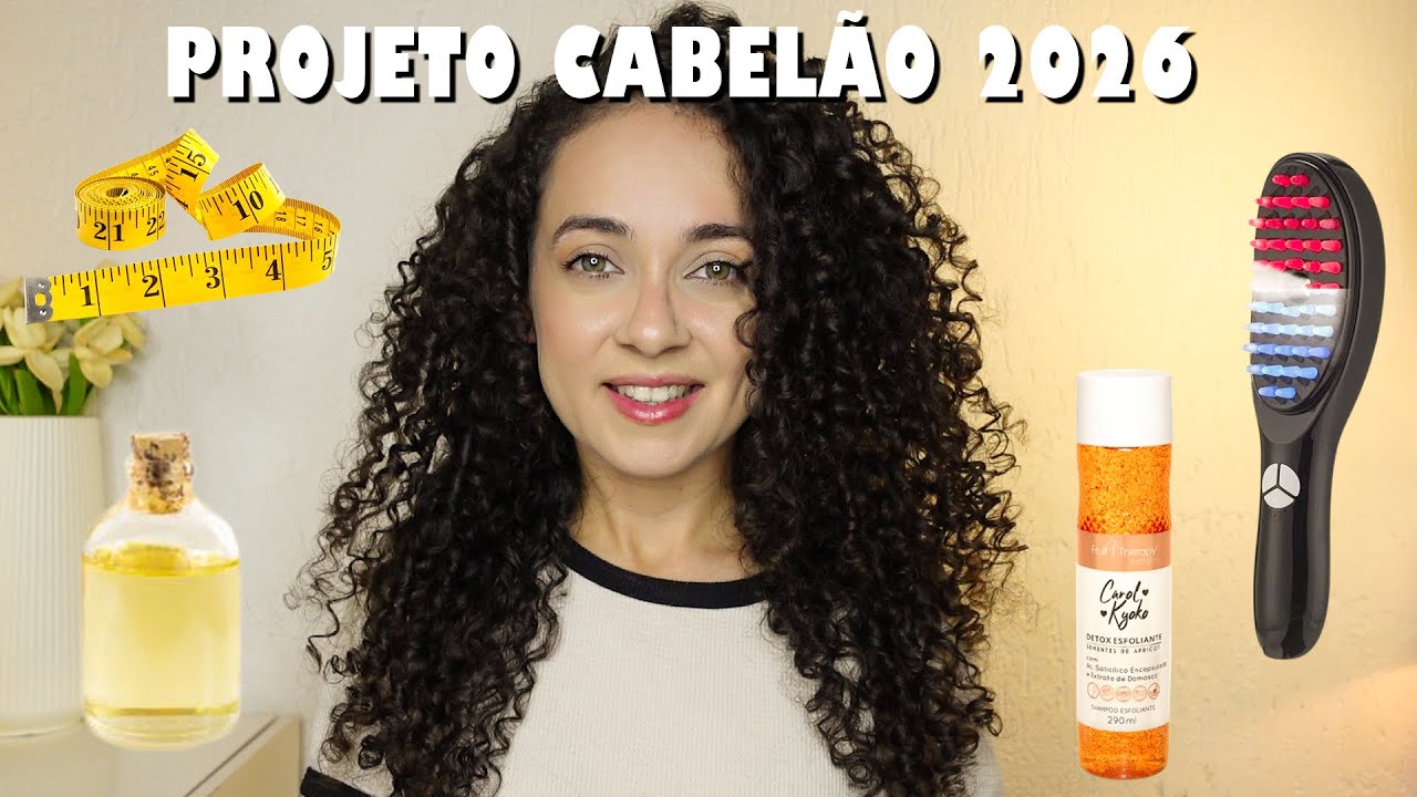 PRODUTOS QUE VOU USAR PARA CRESCER O CABELO E DIMINUIR A QUEDA - PROJETO CABELÃO 2026 | Oeslanhiny