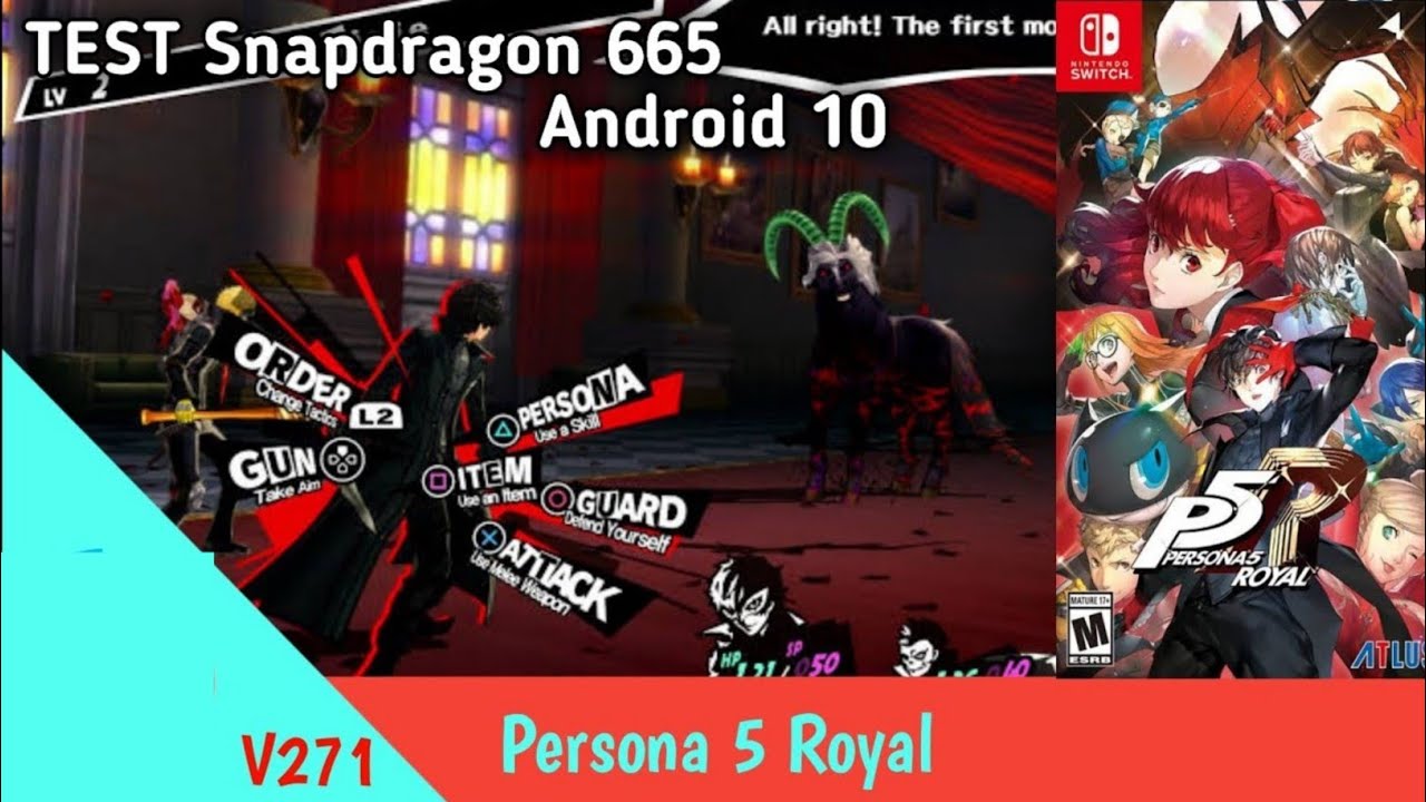 Persona 5 Royal switch android emulator android 10 Test snapdragon 665 ram 4