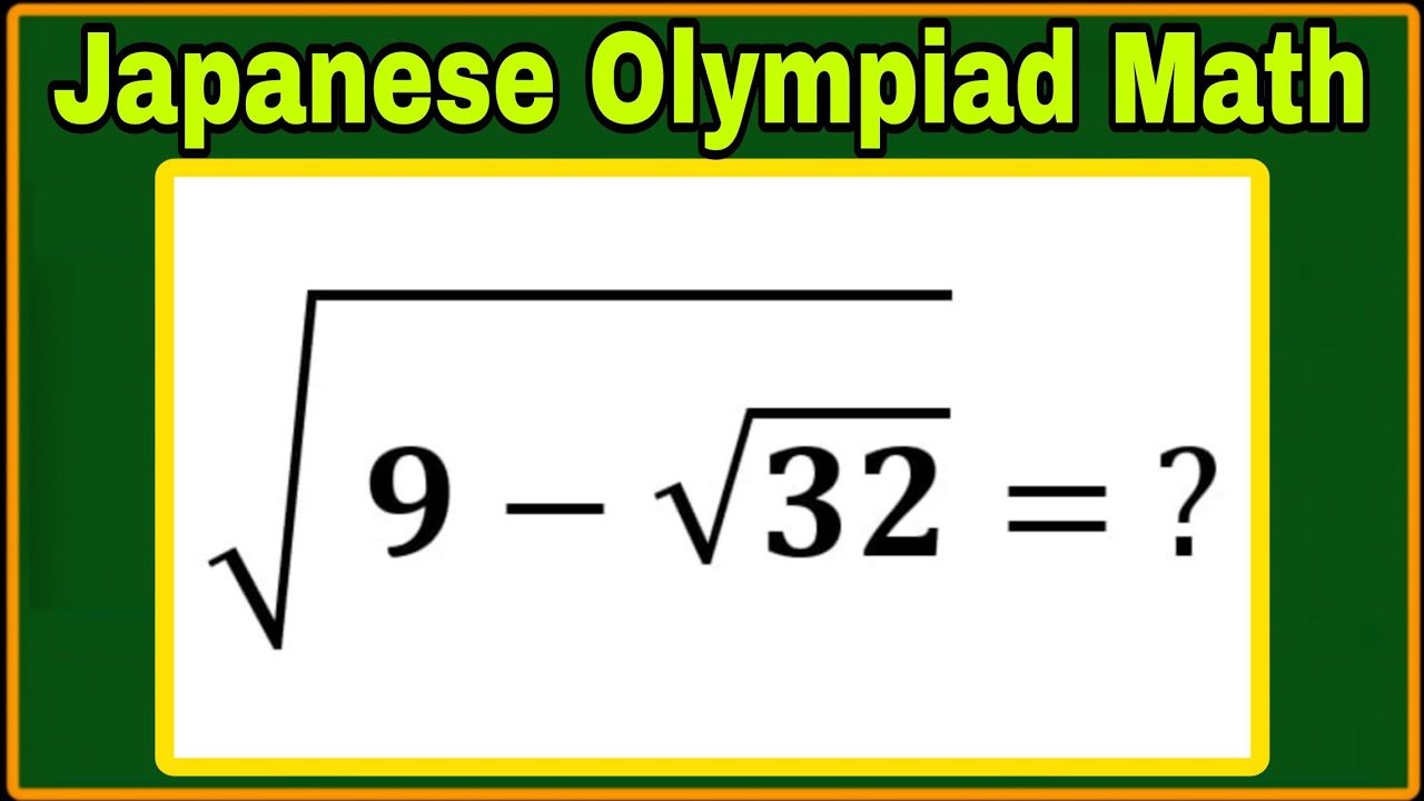 Japanese| A Super Interested Algebra Olympiad Math Problem| Can you solve this? 