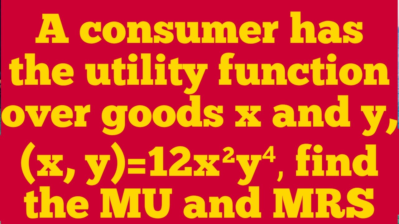 marginal rate of substitution