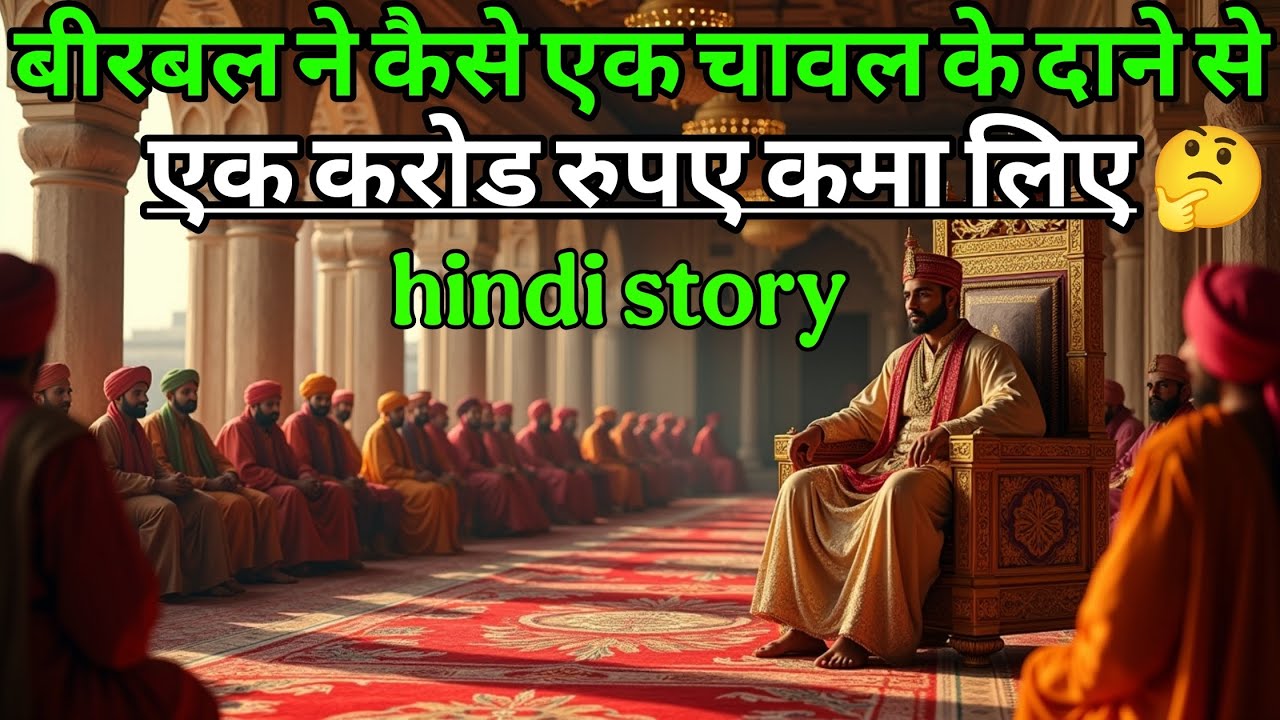 बीरबल ने कैसे एक चावल के दाने से एक करोड रुपए कमा लिए | akbar birbal ki kahani | new majedar story |
