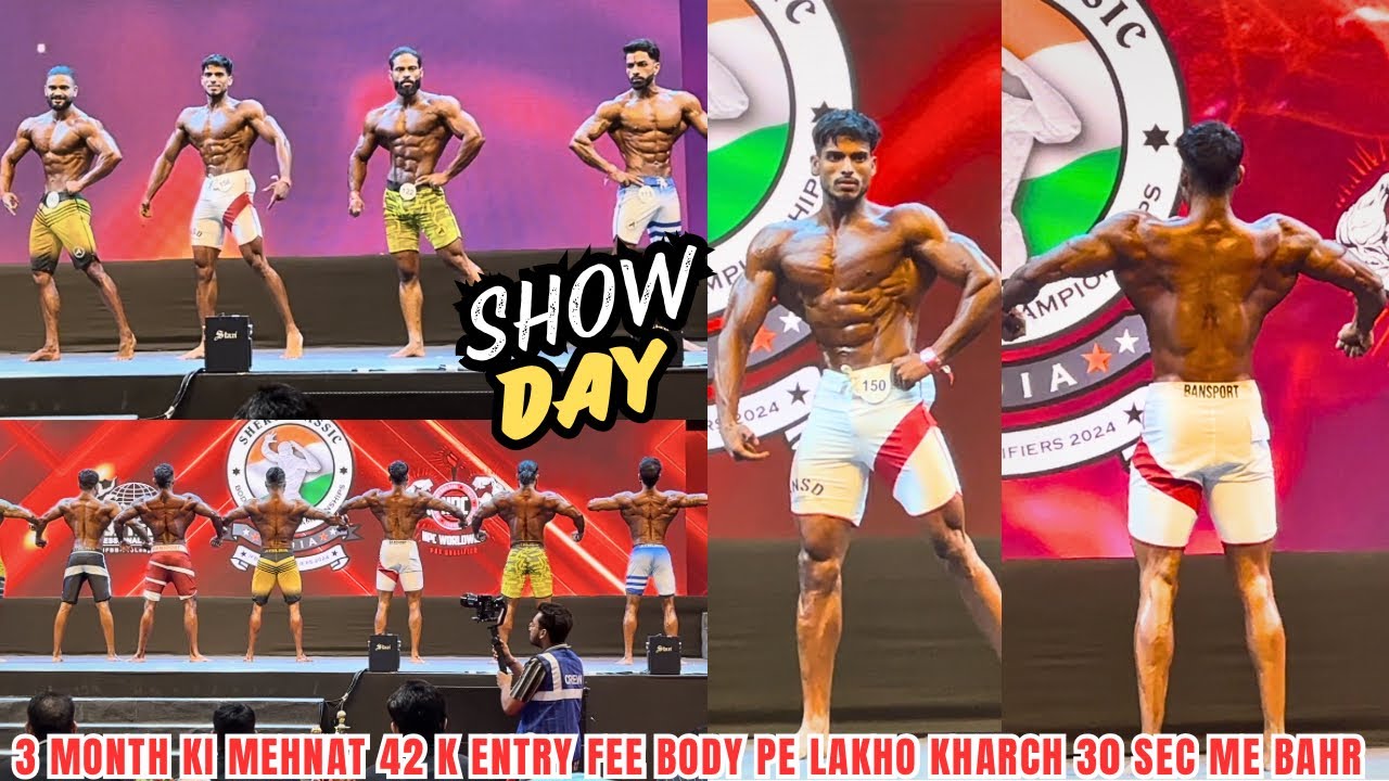 Bad news on show day | itni mehnat aur lakho lga ke 30 sec me out ye junoon bodybuilder me hota hai