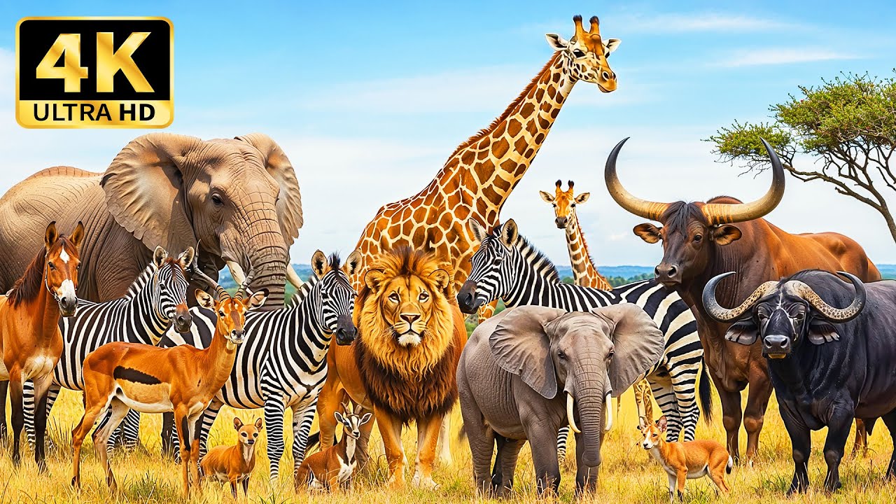 4K Wildlife Wonders &ndash; Majestic Animals and Serene Landscapes with Relaxing Music