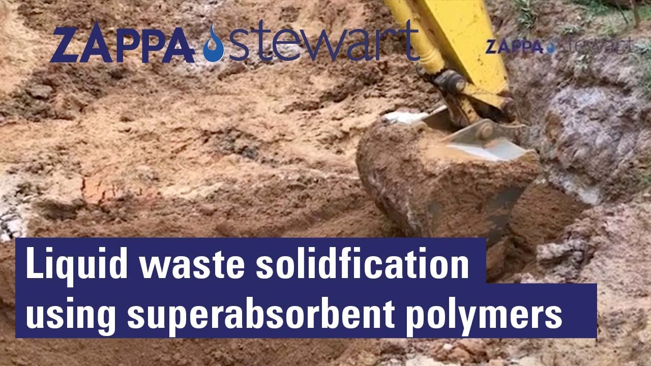 Liquid Waste Solidification Using Superabsorbent Polymers