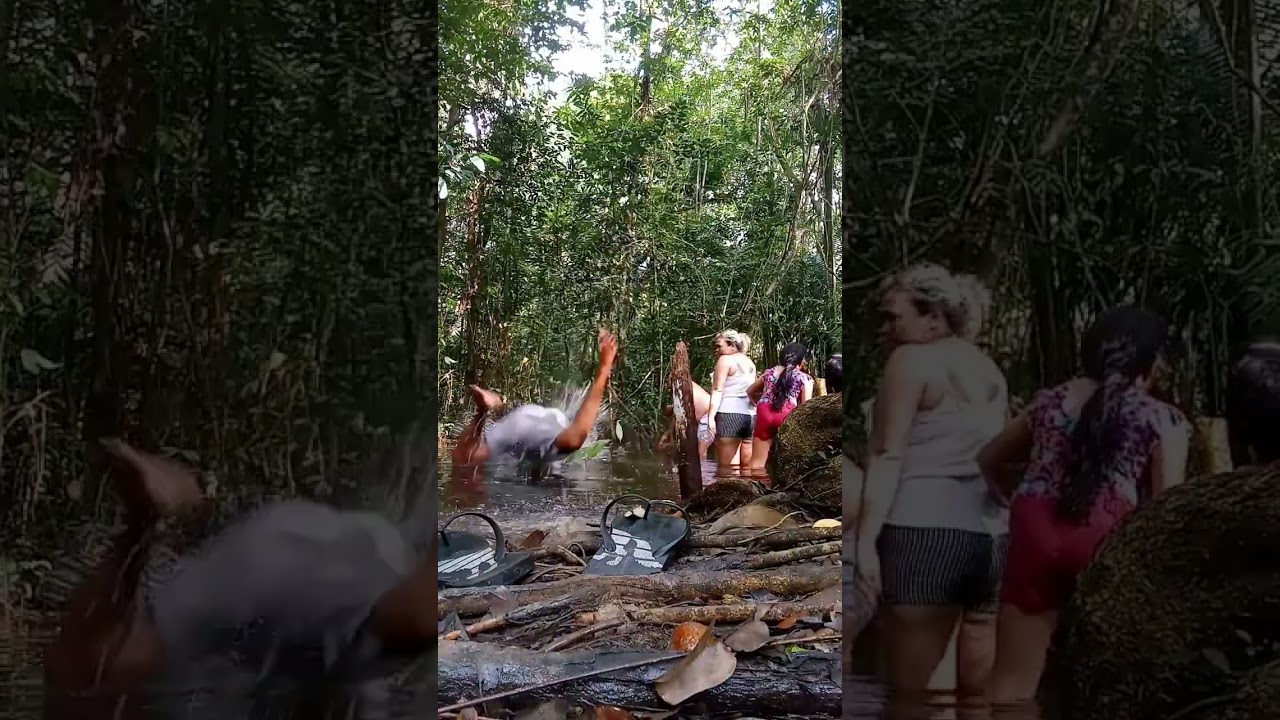 igarapé na Amazônia muito frio ❄️ 