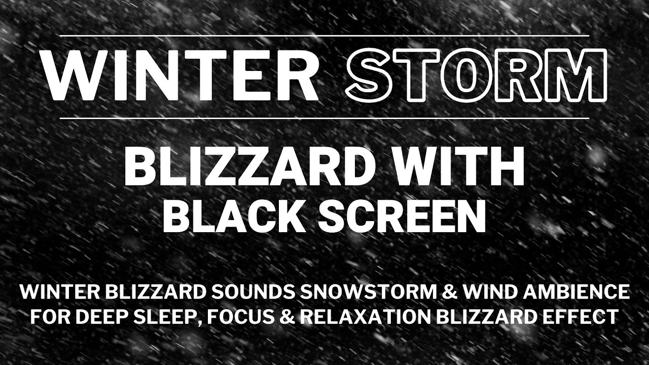 Winter Blizzard Sounds |Snowstorm & Wind Ambience for Deep Sleep, Focus & Relaxation Blizzard Effect