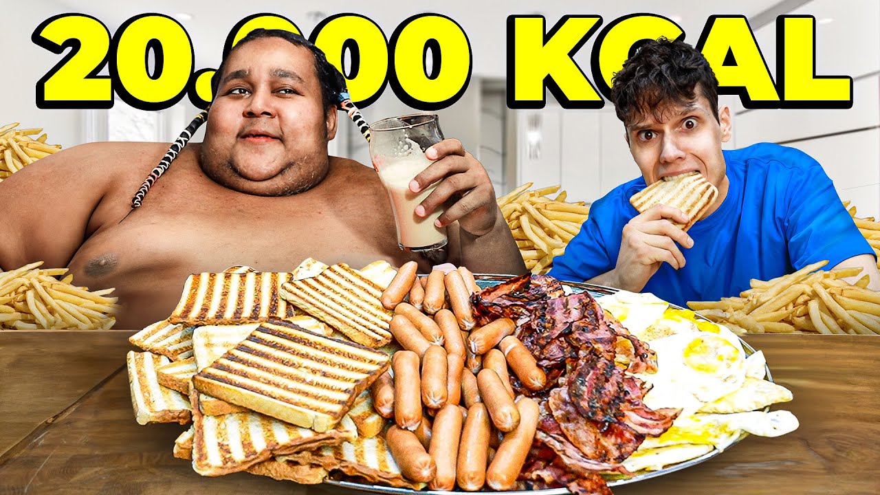 Spr&oacute;bowałem diety NAJGRUBSZEGO CZŁOWIEKA NA ŚWIECIE (20.000 kcal)