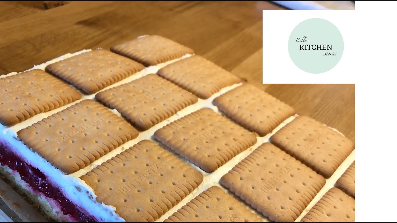 Himbeer-Butterkeks-Kuchen - sehr fruchtig und frisch / BellasKitchenStories