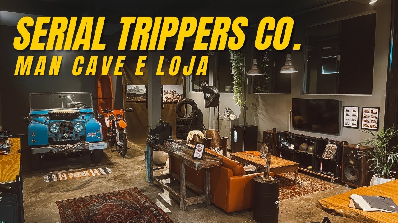 Tour pela loja e man cave Serial Trippers Co.