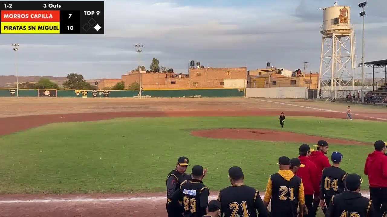 Béisbol liga regional Alteña Morros de Capilla Vs Piratas de San Miguel Jormada 22