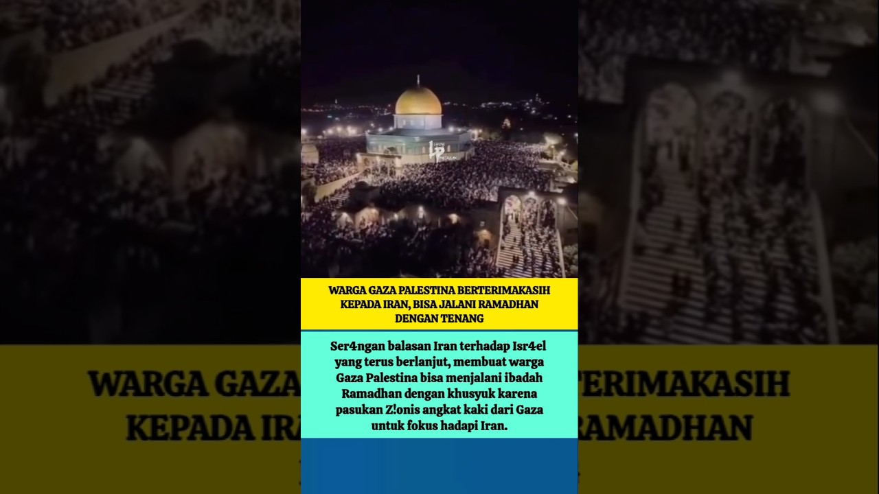 Kebahagiaan Warga Gaza Palestina Jalani Ramadhan #trending #iranvsamerica #iranvsisrael
