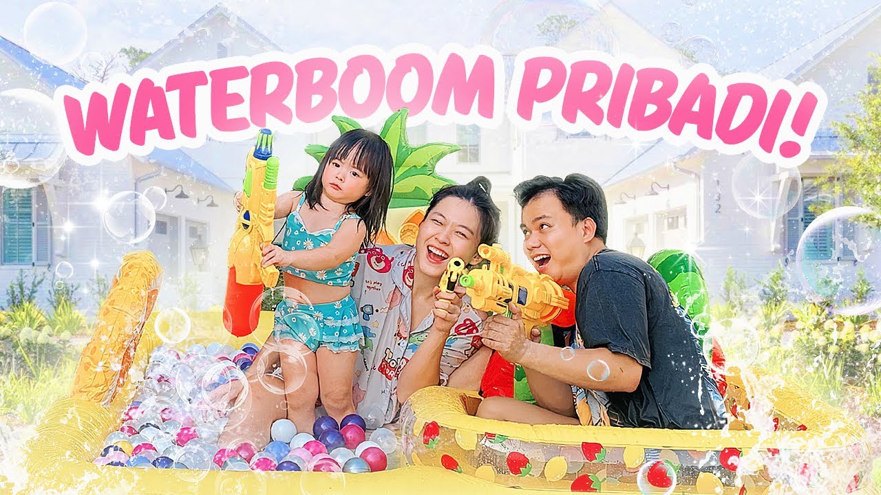 YUKA-CHAN BIKIN WATERBOOM PRIBADI DI RUMAH BARU! | vlog