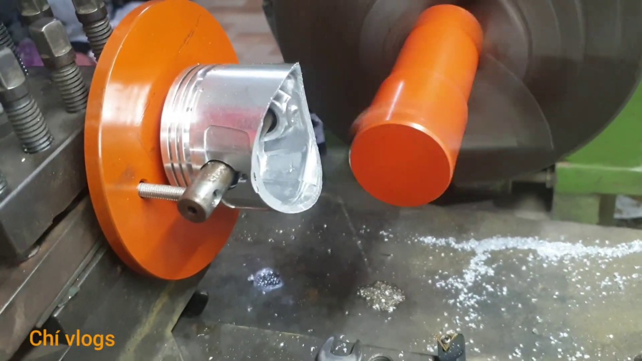 Dớt đuôi piston 62 trên gá tự chế
