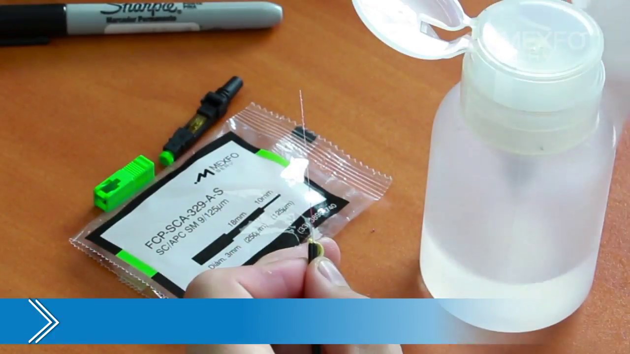 Instalación conector prepulido SC